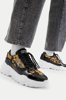 Buty sportowe damskie wiosenne Versace Jeans Couture ze sklepu: eobuwie.pl w kategorii: Buty sportowe damskie - zdjęcie WP-EBWP-9KUZS-09B_0000306047044