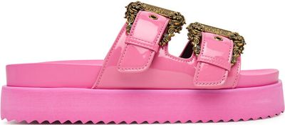 Klapki damskie na lato Versace Jeans Couture ze sklepu: eobuwie.pl w kategorii: Klapki damskie - zdjęcie WP-EBWP-9KUZS-09B_0000306047112