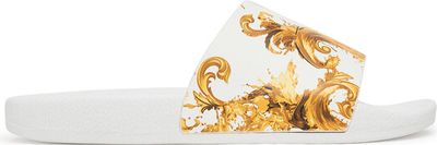 Klapki damskie na lato Versace Jeans Couture ze sklepu: eobuwie.pl w kategorii: Klapki damskie - zdjęcie WP-EBWP-9KUZS-09B_0000306047259
