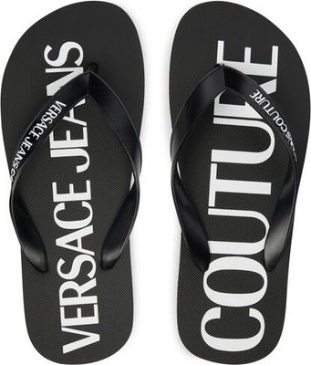 Klapki damskie na lato Versace Jeans Couture ze sklepu: eobuwie.pl w kategorii: Klapki damskie - zdjęcie WP-EBWP-9KUZS-09B_0000306047372