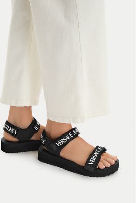 Versace Jeans Couture - Sandały damskie na lato ze sklepu: eobuwie.pl w kategorii: Sandały damskie - zdjęcie WP-EBWP-9KUZS-09B_0000306047402
