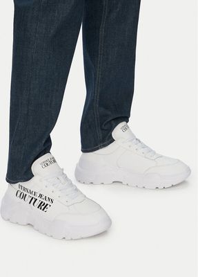 Buty sportowe męskie wiosenne Versace Jeans Couture ze sklepu: eobuwie.pl w kategorii: Buty sportowe męskie - zdjęcie WP-EBWP-9KUZS-09B_0000306047815