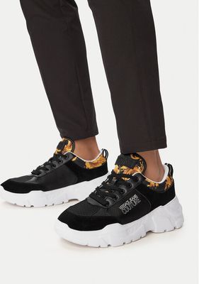 Versace Jeans Couture - Buty sportowe męskie wiosenne ze sklepu: eobuwie.pl w kategorii: Buty sportowe męskie - zdjęcie WP-EBWP-9KUZS-09B_0000306047884