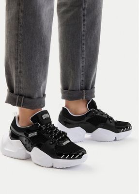 Versace Jeans Couture - Buty sportowe męskie wiosenne na jesień ze sklepu: eobuwie.pl w kategorii: Buty sportowe męskie - zdjęcie WP-EBWP-9KUZS-09B_0000306048126