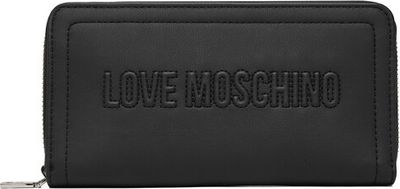 Portfel damski elegancki Love Moschino ze sklepu: eobuwie.pl w kategorii: Portfele damskie - zdjęcie WP-EBWP-9KUZS-09B_0000306070349