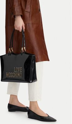 Love Moschino - Shopper bag elegancka ze sklepu: eobuwie.pl w kategorii: Torby Shopper bag - zdjęcie WP-EBWP-9KUZS-09B_0000306070592