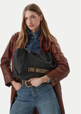 Shopper bag elegancka Love Moschino ze sklepu: eobuwie.pl w kategorii: Torby Shopper bag - zdjęcie WP-EBWP-9KUZS-09B_0000306070639