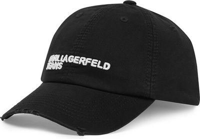 Karl Lagerfeld Jeans - Czapka z daszkiem damska ze sklepu: eobuwie.pl w kategorii: Czapki z daszkiem damskie - zdjęcie WP-EBWP-9KUZS-09B_0000306084865