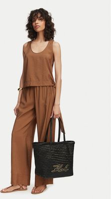 Torba letnia w stylu boho Karl Lagerfeld ze sklepu: eobuwie.pl w kategorii: Torby letnie - zdjęcie WP-EBWP-9KUZS-09B_0000306085176