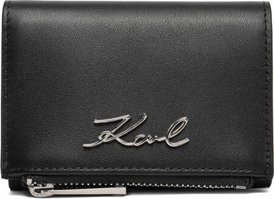 Karl Lagerfeld - Portfel damski ze sklepu: eobuwie.pl w kategorii: Portfele damskie - zdjęcie WP-EBWP-9KUZS-09B_0000306085480