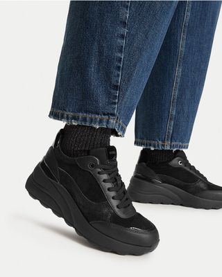 czarny Buty sportowe damskie jesienne Geox ze sklepu: eobuwie.pl w kategorii: Buty sportowe damskie