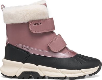 Buty zimowe dziecięce na rzepy Geox ze sklepu: eobuwie.pl w kategorii: Buty zimowe dziecięce