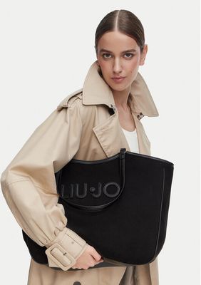 Shopper bag elegancka Liu Jo ze sklepu: eobuwie.pl w kategorii: Torby Shopper bag - zdjęcie WP-EBWP-9KUZS-09B_0000306099654
