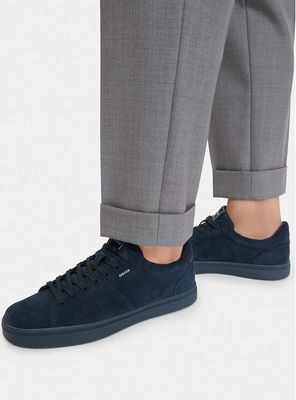 granatowy Buty sportowe męskie jesienne Geox ze sklepu: eobuwie.pl w kategorii: Buty sportowe męskie