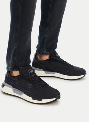 Buty sportowe męskie na jesień na wiosnę EA7 Emporio Armani ze sklepu: eobuwie.pl w kategorii: Buty sportowe męskie - zdjęcie WP-EBWP-9KUZS-09B_0000306114036