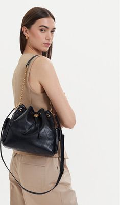 Torebka wakacyjna Tory Burch ze sklepu: eobuwie.pl w kategorii: Torebki worki - zdjęcie WP-EBWP-9KUZS-09B_0000306127692