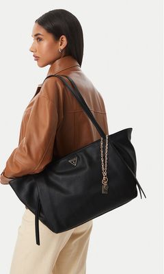 Shopper bag elegancka Guess ze sklepu: eobuwie.pl w kategorii: Torby Shopper bag - zdjęcie WP-EBWP-9KUZS-09B_0000306156227