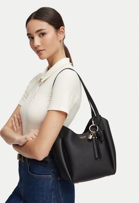 Shopper bag elegancka Guess ze sklepu: eobuwie.pl w kategorii: Torby Shopper bag - zdjęcie WP-EBWP-9KUZS-09B_0000306156388