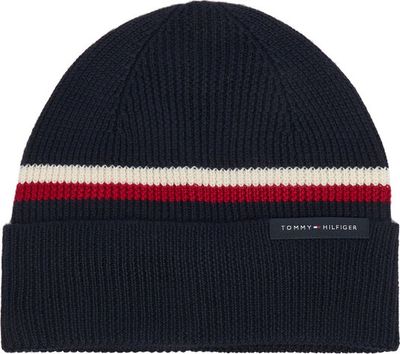 Czapka zimowa męska Tommy Hilfiger ze sklepu: eobuwie.pl w kategorii: Czapki zimowe męskie - zdjęcie WP-EBWP-9KUZS-09B_0000306161771