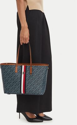 Shopper bag elegancka Tommy Hilfiger ze sklepu: eobuwie.pl w kategorii: Torby Shopper bag - zdjęcie WP-EBWP-9KUZS-09B_0000306164727