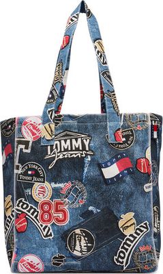 Tommy Jeans - Shopper bag młodzieżowa ze sklepu: eobuwie.pl w kategorii: Torby Shopper bag - zdjęcie WP-EBWP-9KUZS-09B_0000306165069