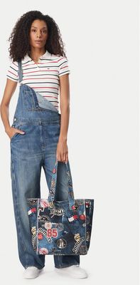Tommy Jeans - Shopper bag wakacyjna ze sklepu: eobuwie.pl w kategorii: Torby Shopper bag - zdjęcie WP-EBWP-9KUZS-09B_0000306165069