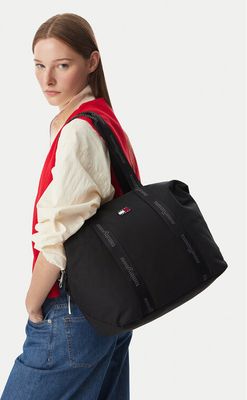 Shopper bag wakacyjna Tommy Jeans ze sklepu: eobuwie.pl w kategorii: Torby Shopper bag - zdjęcie WP-EBWP-9KUZS-09B_0000306165311