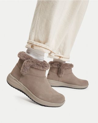 Skechers - Śniegowce damskie bez zapięcia ze sklepu: eobuwie.pl w kategorii: Śniegowce damskie
