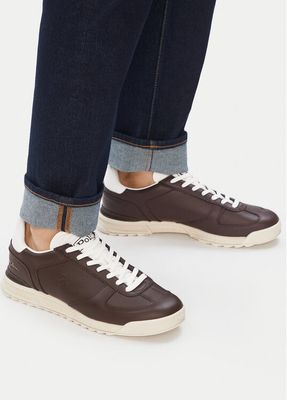 brązowy Buty sportowe męskie wiosenne Polo Ralph Lauren ze sklepu: eobuwie.pl w kategorii: Buty sportowe męskie