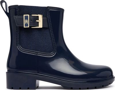 Kalosze damskie na wiosnę Tommy Hilfiger ze sklepu: eobuwie.pl w kategorii: Kalosze damskie - zdjęcie WP-EBWP-9KUZS-09B_0000306194427