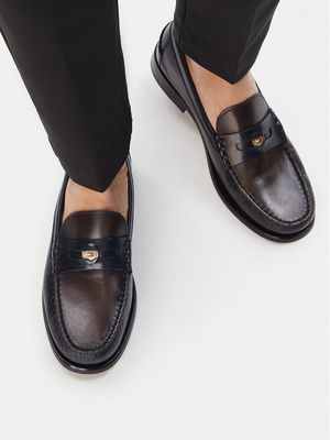 Mokasyny męskie na jesień Tommy Hilfiger ze sklepu: eobuwie.pl w kategorii: Mokasyny męskie