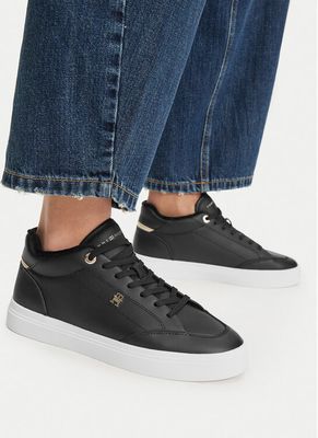 Tommy Hilfiger - czarny Buty sportowe damskie ze sklepu: eobuwie.pl w kategorii: Buty sportowe damskie