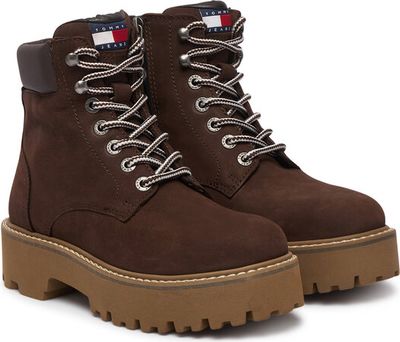 Workery damskie jesienne Tommy Jeans ze sklepu: eobuwie.pl w kategorii: Workery damskie - zdjęcie WP-EBWP-9KUZS-09B_0000306197749