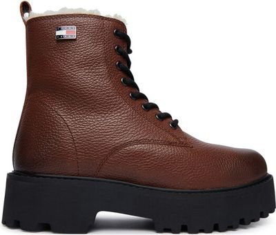 Botki jesienne Tommy Jeans ze sklepu: eobuwie.pl w kategorii: Botki - zdjęcie WP-EBWP-9KUZS-09B_0000306197831