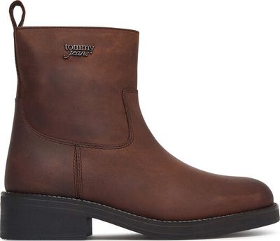 Botki jesienne Tommy Jeans ze sklepu: eobuwie.pl w kategorii: Botki - zdjęcie WP-EBWP-9KUZS-09B_0000306197886