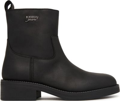 Botki jesienne Tommy Jeans ze sklepu: eobuwie.pl w kategorii: Botki - zdjęcie WP-EBWP-9KUZS-09B_0000306197893