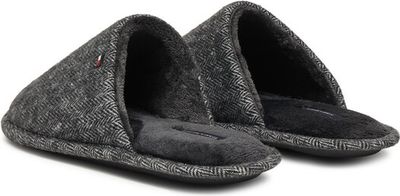 Kapcie męskie casual Tommy Hilfiger ze sklepu: eobuwie.pl w kategorii: Kapcie męskie