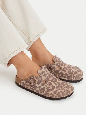 brązowy Klapki damskie bez zapięcia BIRKENSTOCK ze sklepu: eobuwie.pl w kategorii: Klapki damskie