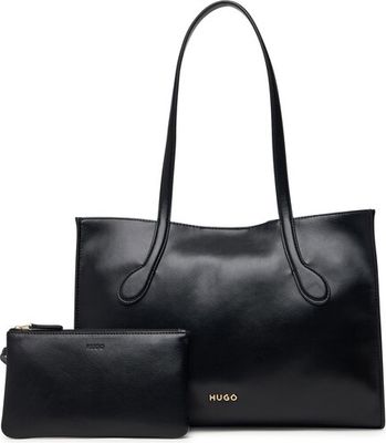 HUGO - Shopper bag elegancka ze sklepu: eobuwie.pl w kategorii: Torby Shopper bag - zdjęcie WP-EBWP-9KUZS-09B_0000306229334