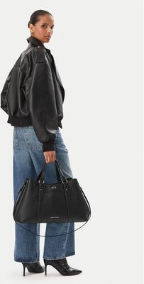 Shopper bag elegancka Armani Exchange ze sklepu: eobuwie.pl w kategorii: Torby Shopper bag - zdjęcie WP-EBWP-9KUZS-09B_0000306259584