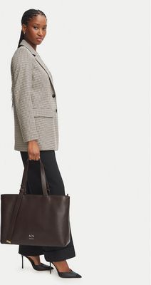 Shopper bag elegancka Armani Exchange ze sklepu: eobuwie.pl w kategorii: Torby Shopper bag - zdjęcie WP-EBWP-9KUZS-09B_0000306260528