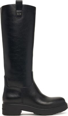 Kozaki damskie zimowe Armani Exchange ze sklepu: eobuwie.pl w kategorii: Kozaki damskie - zdjęcie WP-EBWP-9KUZS-09B_0000306260597