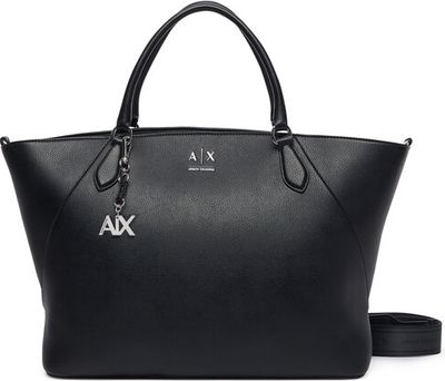 Armani Exchange - Shopper bag elegancka ze sklepu: eobuwie.pl w kategorii: Torby Shopper bag - zdjęcie WP-EBWP-9KUZS-09B_0000306260719