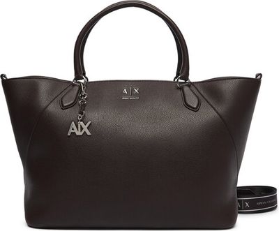 Shopper bag elegancka Armani Exchange ze sklepu: eobuwie.pl w kategorii: Torby Shopper bag - zdjęcie WP-EBWP-9KUZS-09B_0000306260788
