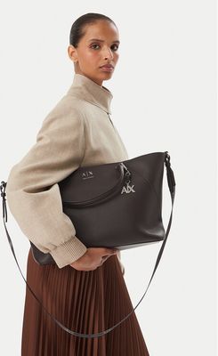 Shopper bag elegancka Armani Exchange ze sklepu: eobuwie.pl w kategorii: Torby Shopper bag - zdjęcie WP-EBWP-9KUZS-09B_0000306260788