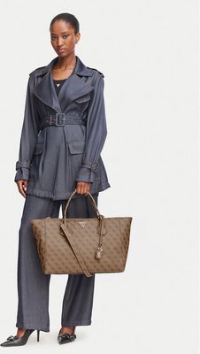 Shopper bag wakacyjna Guess ze sklepu: eobuwie.pl w kategorii: Torby Shopper bag - zdjęcie WP-EBWP-9KUZS-09B_0000306264939