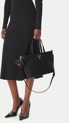 Shopper bag elegancka Guess ze sklepu: eobuwie.pl w kategorii: Torby Shopper bag - zdjęcie WP-EBWP-9KUZS-09B_0000306266711