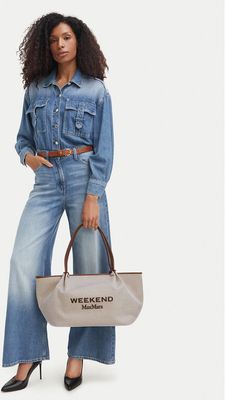 Shopper bag elegancka Weekend Max Mara ze sklepu: eobuwie.pl w kategorii: Torby Shopper bag - zdjęcie WP-EBWP-9KUZS-09B_0000306272804
