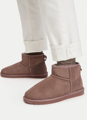 brązowy Śniegowce damskie płaskie bez zapięcia Emu Australia ze sklepu: eobuwie.pl w kategorii: Śniegowce damskie