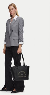 Karl Lagerfeld - Shopper bag elegancka ze sklepu: eobuwie.pl w kategorii: Torby Shopper bag - zdjęcie WP-EBWP-9KUZS-09B_0000306282780